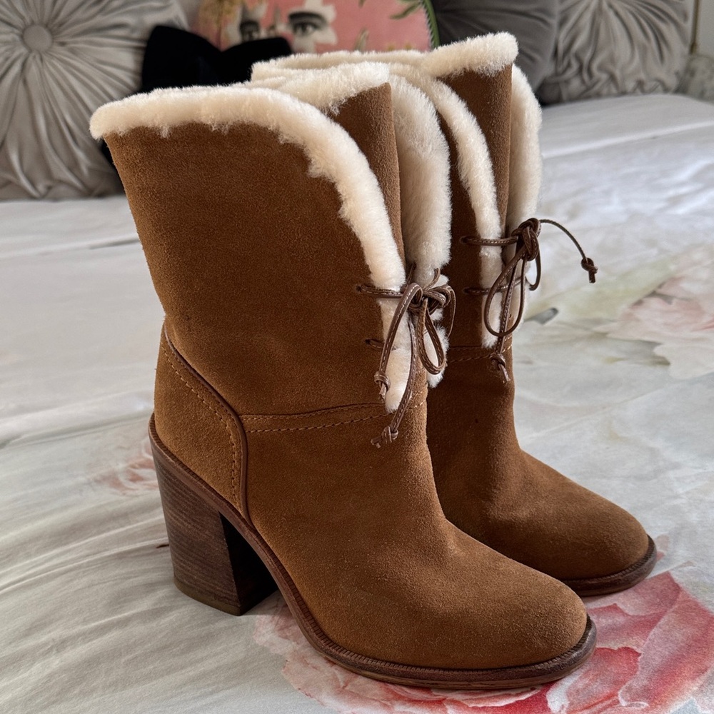 UGG Suede Shearling Lined Jerene Boots